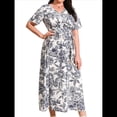 thumbnail image 3 of Vestido de Verano Holgado Informal de Corta con Corte A y Corte en A para Mujer, Talla Grande Dibujo en XL, 3 of 9