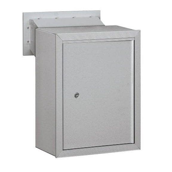 Receptacle, Aluminum, Powder Coated, 1 Doors, Surface, Surface Mounting