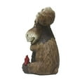 thumbnail image 3 of Hi-Line Gift Ltd 75624-B Moose with Cardinal Garden Welcome Sign, 3 of 6