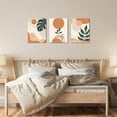 thumbnail image 6 of HOMEOART 3 Piece Boho Wall Art Prints Mid Century Modern Home Decor Paintings Abstract Geometric Wall Art Framed Ready to Hang (Terracotta), 6 of 6
