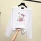 thumbnail image 4 of Hello Kitty nuevo estampado camiseta holgada de manga larga para niños suéter deportivo informal de longitud media Top de moda para Niña de primavera, 4 of 5