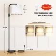 thumbnail image 2 of Lámpara de pie Amimpall, LED de 9 W, totalmente regulable, ajustable, 2 of 7