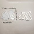 thumbnail image 3 of Boreal Craft Easter Bunny Plaster Rabbit Pendant Keychain Epoxy Resin For DIY Crafting（2） Slices with Drilled Large Alphabet Silicone Silicone for Resin Large round Release Agent for Resin Crushed, 3 of 7
