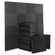 thumbnail image 1 of 14 piezas de espuma acústica, paneles de aislamiento acústico, cuñas de espuma de estudio, tablero absorbente de sonido compatible con sala de juegos de estudio, etc., negro, 1 of 5