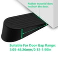 thumbnail image 4 of BE-TOOL 3PCS Rubber Door Bottom Stop Door Holder Door Safety Catch Stopper for Door Gap of 3.05-48.26mm/0.12-1.90in Protecting Doors / Walls (Dark Brown), 4 of 8