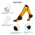 thumbnail image 5 of Lsque Flower Bush Sunflower Pattern Sport Compression Socks for Men & Women 15-20 mmHg Knee High Nurse Pregnant Running Medical and Travel Athletic, 5 of 6