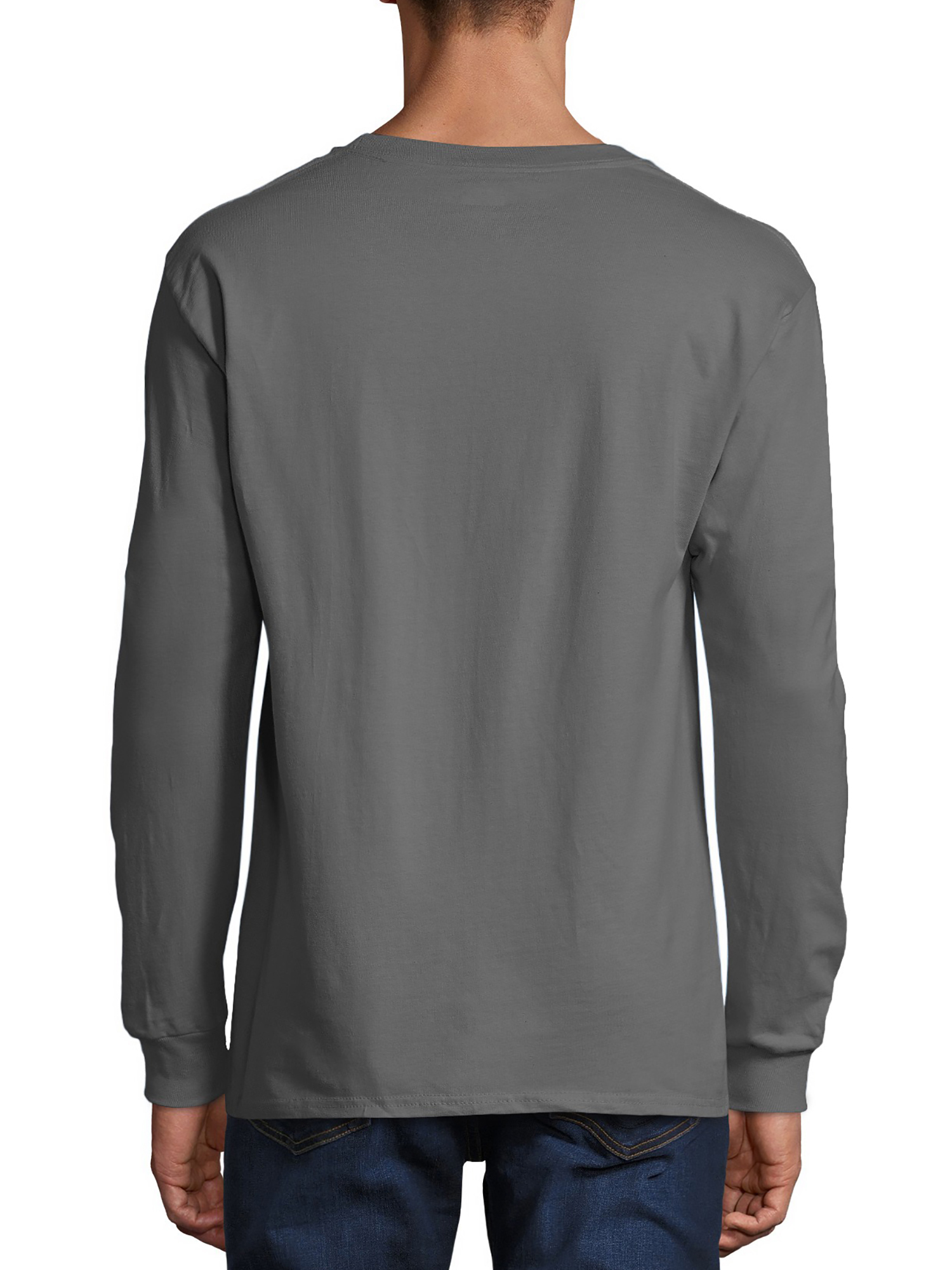 Hanes Men's and Big Men's Premium Beefy-T Long Sleeve T-Shirt, Up To 3XL - image 4 of 6