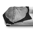 thumbnail image 3 of Moon Soft Flannel Fleece Throw Blanket, Black and White Full Moon Detailed Photography of Heavenly Space Themed Image, Cozy Plush for Indoor and Outdoor Use, 60" x 80", Black Pale Grey, by Ambesonne, 3 of 6