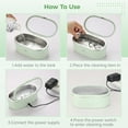thumbnail image 2 of CNKOO Ultrasonic Cleaner  Jewelry Ultrasonic Cleaner Machine Multifunctional Portable Household Cleaner for Cleaning Eyeglasses  Glasses  Dentures  Razors  Rings, 2 of 6