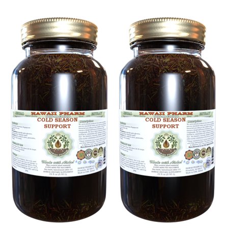 Cold Season Support Glycerite, Certified Organic Astragalus (Astragalus Membranaceus) and Certified Organic Goldenseal Leaf (Hydrastis canadensis) Alcohol-Free Liquid Extract, Cold Season Support,