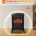thumbnail image 5 of Electric Fireplace Stove, Freestanding Fireplace Heater, 750W/1500W, 5 of 9