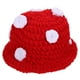 thumbnail image 3 of KAKOWELY Sombrero de hongo tejido con forma de hongo, novedoso, para cosplay, fiesta y disfraz., 3 of 5