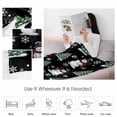 thumbnail image 4 of Christmas Throw Flannel Blanket 30x40In Winter Snowman Christmas Tree Snowflakes Black Super Soft Cozy Bed Blanket, Lightweight Plush Fuzzy Bed Throw for Bedroom Sofa Couch Living Room, 4 of 4