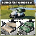 thumbnail image 4 of HUIACONG Green Tie Dye Golf Cart Seat Covers 2 Pack, Comfortable All Weather Golf Cart Seat Towel Blanket for Club Car Precedent DS, 4 of 7