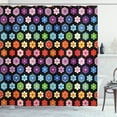 thumbnail image 1 of Ambesonne Flower Shower Curtain, Colorful Daisy Blooms, 69"Wx84"L, Multicolor, 1 of 3