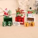 thumbnail image 2 of 3 piezas de decoraciones navideñas de calendario de madera, caja de regalo de Navidad, decoraciones de mesa para ventana, decoraciones navideñas, 2 of 5