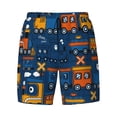 thumbnail image 4 of Lsque Mens Swim Trunks Funny Steam Train Pattern - Bathing Suit Compression Liner - Beach Swim Shorts Swimwear - (S-3XL) - Stretch Quick Dry -Small, 4 of 9