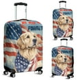 thumbnail image 2 of Patriot Golden Retriever We Will Never Forget Patriotic Remembrance Day Travel Luggage Cover Goldens Dog Lover Gifts Idea Suitcase Dust Protective Decor - 12014, 2 of 5