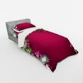 thumbnail image 2 of Ambesonne Christmas Bedding Set 3 Pcs, Tree Balls Snowflakes, Twin XL, Magenta Green White, 2 of 2