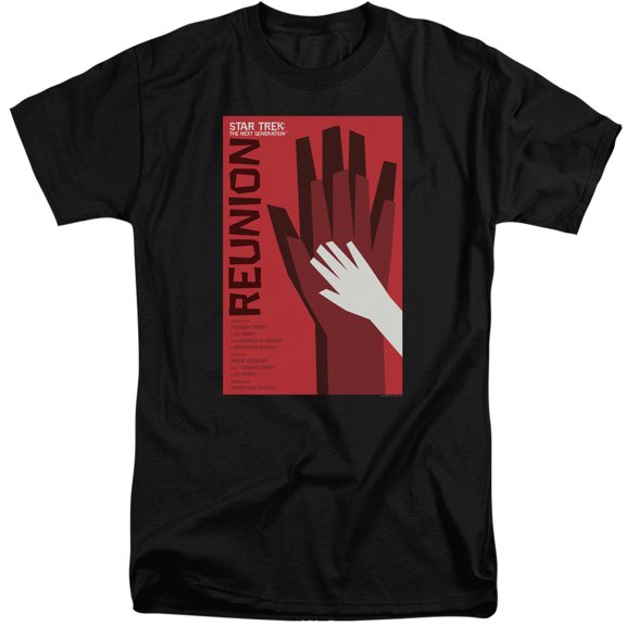 Star Trek Tng Season 4 Episode 7 Adult Tall T-Shirt 18/1 T-Shirt Black