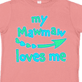 thumbnail image 4 of Inktastic My Mawmaw Loves Me- blue and green arrow hearts Boys or Girls Toddler T-Shirt, 4 of 5