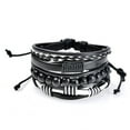 thumbnail image 4 of Women Cuff Wrap Bracelet, Multi Layer Braiding Casual Perfect Matching Retro Leather Bracelet For Men For Daily For Unisex, 4 of 8