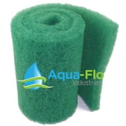 20" x 56" x 2" Green Aqua-Flo Medium Density Bulk Filter Media Roll for Koi Pond, Waterfall Filters, & Skimmers