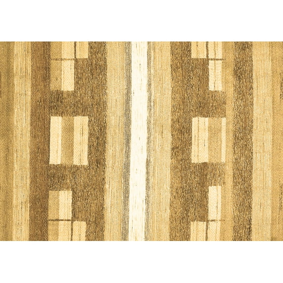 Ahgly Company Indoor Rectangle Abstract Brown Modern Area Rugs, 6' x 9'