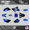 Blue-shift, variant on Kalair GFX Graphics Kit for Yamaha YZ85 (2019-2021) Factory Series