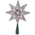 thumbnail image 1 of Northlight 8" Lighted Silver and Clear Mosaic Star Christmas Tree Topper - Clear Lights, 1 of 3