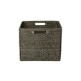 thumbnail image 4 of Kouboo Loma Decorative Square Rattan Storage Basket With Handles, Coastal-Inspired Handwoven For Home Organization & Décor, Black Antique, 4 of 7