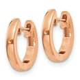 thumbnail image 2 of Primal Gold 14 Karat Rose Gold Hinged Hoop Earrings, 2 of 4