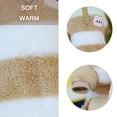 thumbnail image 3 of Pijamas para perros pequeños, suéter de invierno para perros con anillo de correa, ropa de forro polar para mascotas, lindo mono para perros, color marrón, 3 of 5