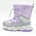 thumbnail image 2 of Nova Mountain Boys Girls Little Kids Winter Snow Boots NF-NFWB105-LightPurple-7, 2 of 7