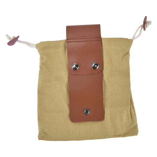 Verdant Touch Bolsa de almacenamiento para camping, bolsa de recogida de frutas, para colgar en la cintura, material de lona, estilo poliuretano, plegada, ahorra espacio, bolsa de forraje, color