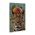 thumbnail image 3 of Stupell Industries Floral Crown Wild Cheetah Animals Painting Wrapped Canvas Canvas Art Print Wall Art, 16 x 24, 3 of 7