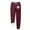 Wine, variant on Spring Fleece Sherpa Sweatpants Women with Pockets,Women Athletic Sherpa Lined Joggers,Casual Paw Print Sweatpants,Elastic Drawstring Sprots Sweatpants,Pajama Pants Loundwear