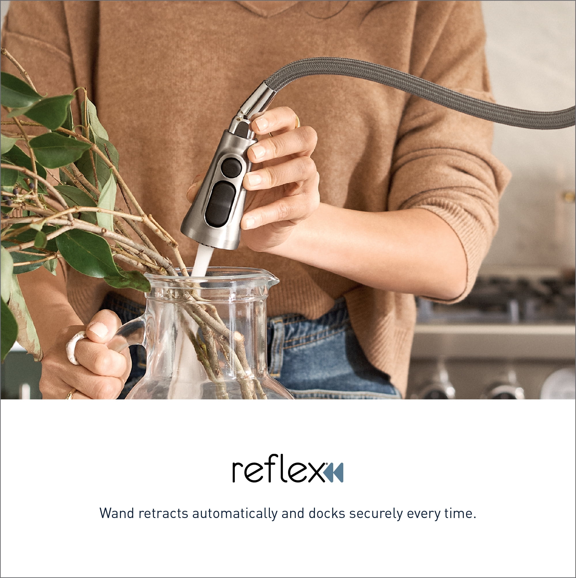 Riley Single-Handle Pull-Down Sprayer Kitchen Faucet with Reflex and Power Clean in Spot Resist Stainless