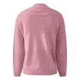 thumbnail image 3 of Women's Casual Long Sleeve V Neck Lightweight Crochet Sweater, 3 of 4