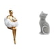 thumbnail image 1 of Figura artística de gato, escultura abstracta de resina, pieza de colección para mesa o escritorio. Ideal para sala de estar, dormitorio, estudio o es, 1 of 8