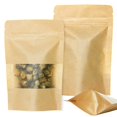thumbnail image 1 of 10*15cm Bolsas con cierre de cremallera Kraft, 50 Uds., bolsas con muesca y ventana mate, 1 of 5
