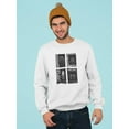 thumbnail image 2 of Modern Trendy Techno Prints Sweatshirt Men -Image by Shutterstock, Male 4X-Large, 2 of 4
