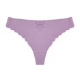 thumbnail image 1 of B91xZ String sous-Vêtements pour Femmes Bikini Micro-Maille Respirant, Violet L, 1 of 3