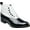 Black White, variant on Men Stacy Adams Boot Madison Black White Spat Zipper 00026-111