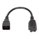 thumbnail image 2 of Adaptador de corriente IEC 1 pie IEC320 C20 a 5‑15R/5‑20R Adaptador de corriente CA Enchufe estadounidense 125‑250V, 2 of 8