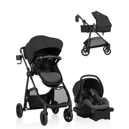 Evenflo Omni Signature Travel System with LiteMax Infant Car Seat Porto Black