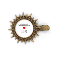 thumbnail image 1 of Mishima Japaness City Name Red Sun Flag Hairpin Sun Headwear Retro Metal Clips Pin, 1 of 3