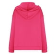 thumbnail image 7 of Timegard Zip up Hoodies for Women Long Sleeve Side Split Sweatshirts Pullover Fall Jacket with Pockets, 7 of 7