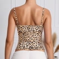 thumbnail image 4 of RMGVDSD Womens Tank Tops Summer Camisoles Fashion Casual Leopard Print Sleeveless Scoop Neck Tank Tops Adjustable Cami Tops Daily Wear Versatile Camisoles, 4 of 8