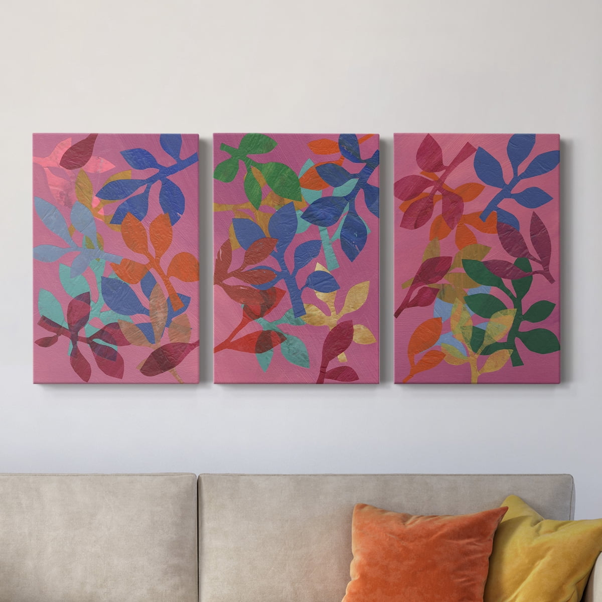 Vivid Stems I Premium Gallery Wrapped Canvas - Ready to Hang - 8 x 12 Each